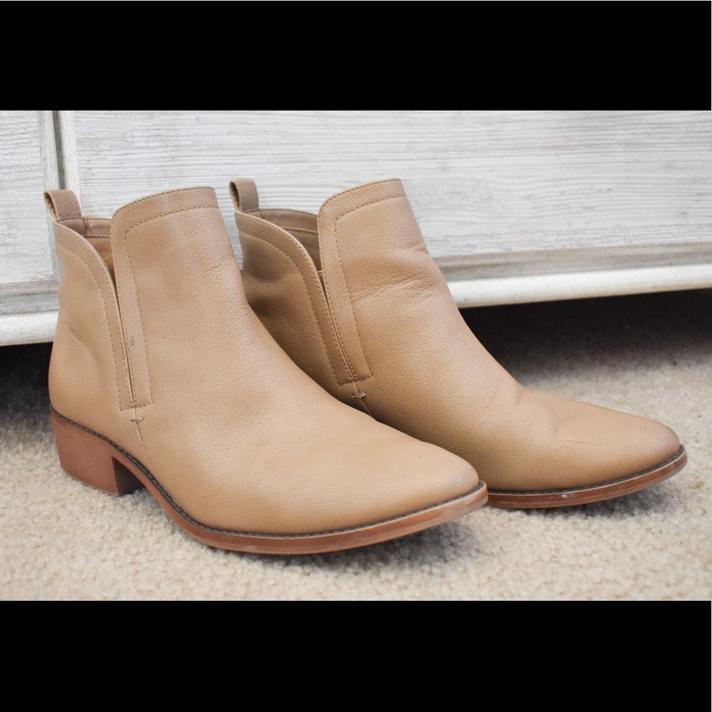 Tan ankle boots